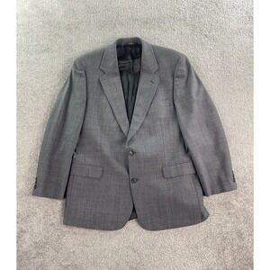 Brooks Brothers Suit Jacket 43 R Gray Wool Prince of Whales Brooksease Designer